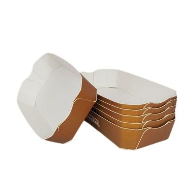 Waterproof recycled Paper Box Packaging For Food French Fries FSC ISO ROHS