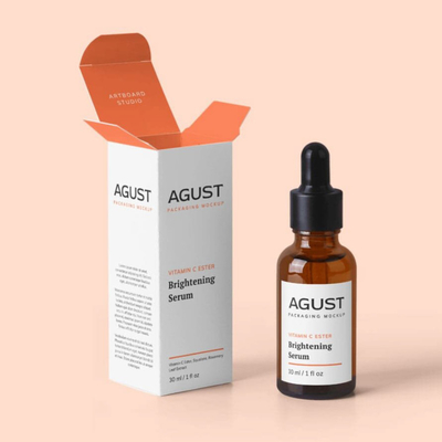 Skincare Serum Medicine Packaging Box 350g C1S Art Paper Material