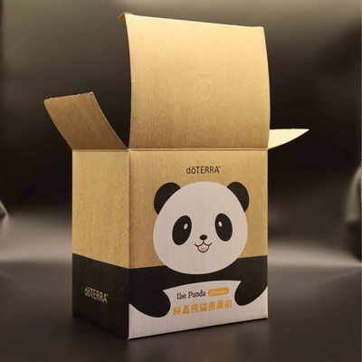 Eco 친절한 Recyable Kraft 물결 모양 우송자 화물 박스 광택이 없는 포일