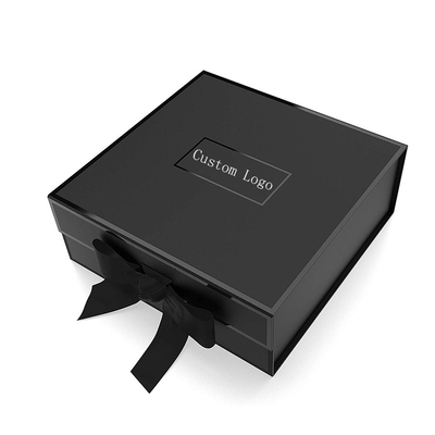 호화 강성 종이 선물 상자, 검은 검은 폴드형 박스  1200 그레이보드 포장지 또는 갈색지